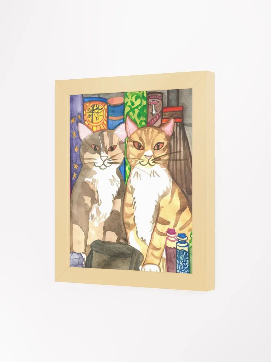 Two Cat Witches Framed Print product image (15)