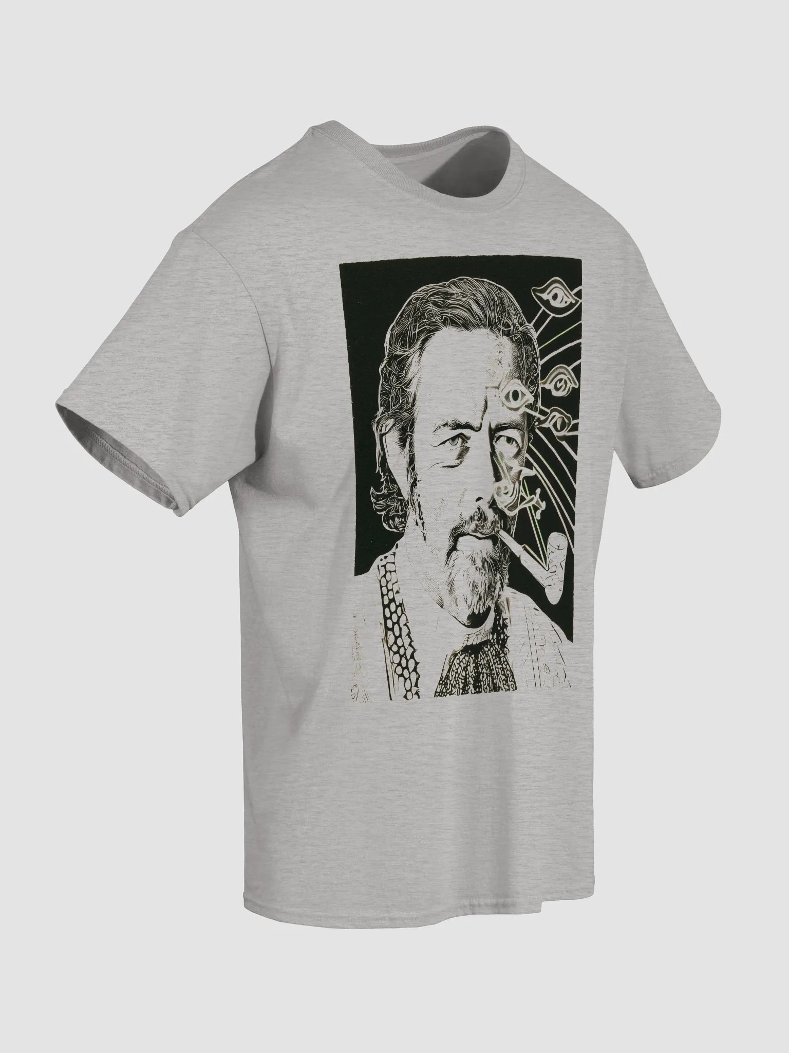 Alan Watts Surreal Visionary Portrait T-Shirt product image (22)