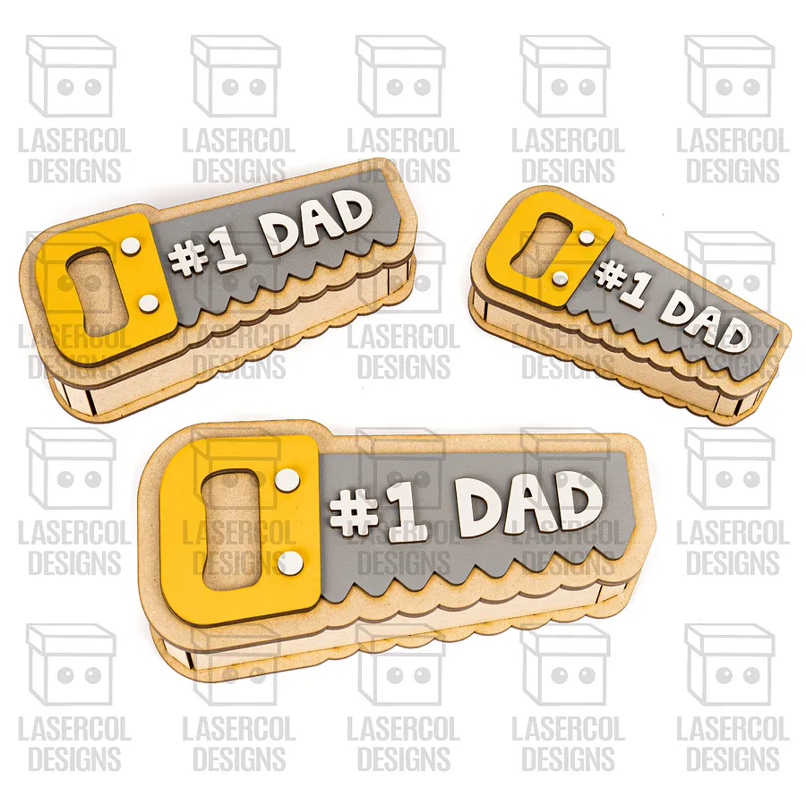 Saw Shaped Father's Day Gift Boxes (3 Sizes) - Laser Cut Files product image (5)
