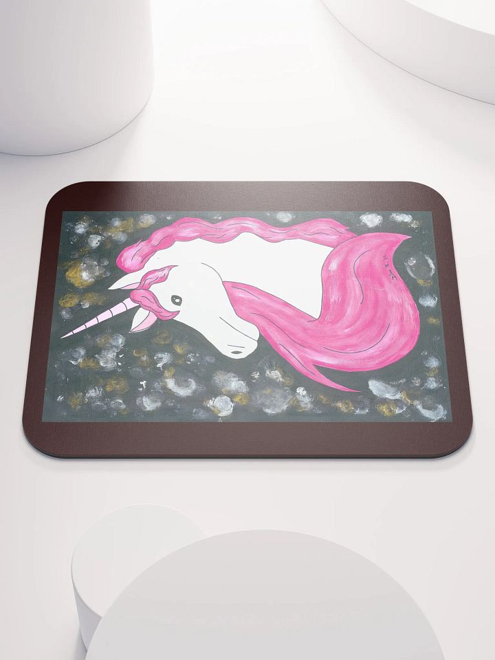 Unicorn - (art by Dina R.) - acrylic painting picture - Classic Mouse Pad product image (1)