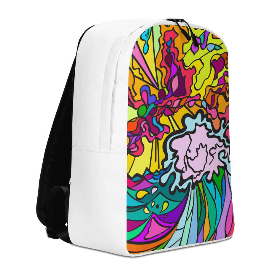 Vibrant Swirls Custom Backpack – Wave at Sunset product image (3)