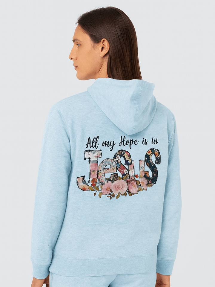 Floral Jesus Unisex Premium Hoodie product image (1)