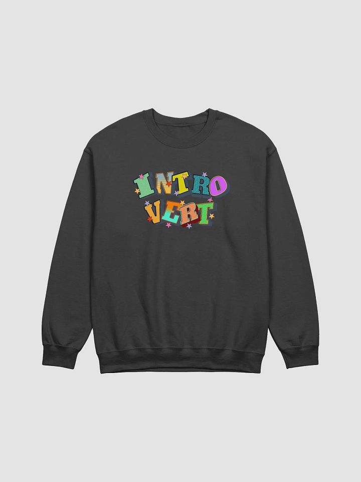 Introvert Block Letter Starry Crewneck product image (1)
