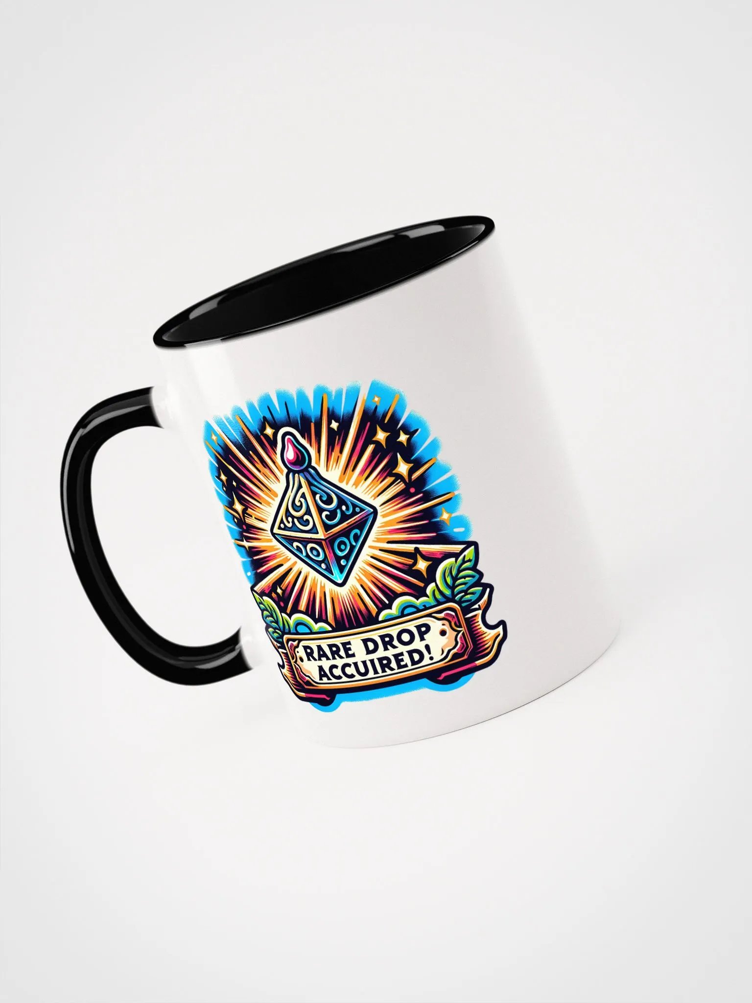 "Rare Drop Acquired" Mug - Perfect Gamer’s Coffee Cup with Unique Loot Phrases product image (9)