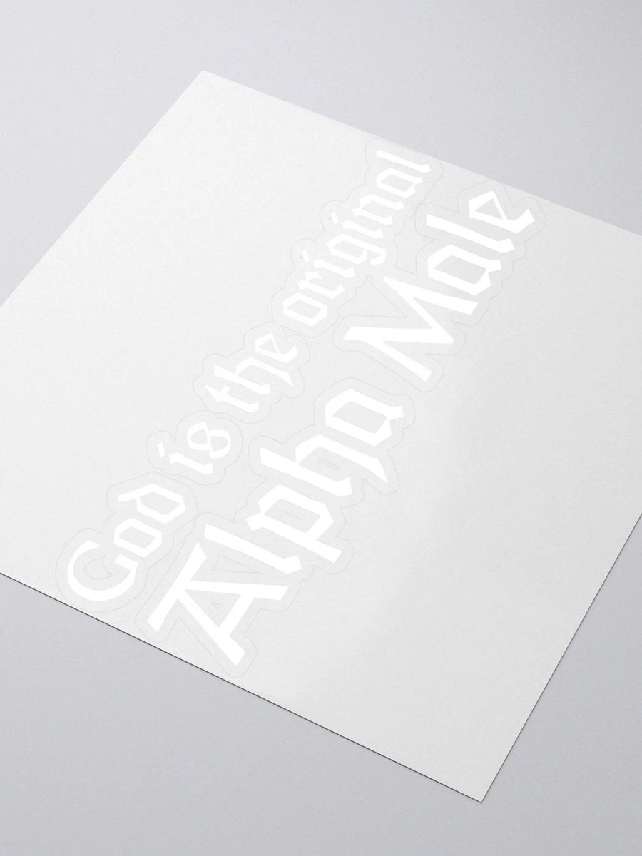Alpha Male Sticker (White) product image (8)