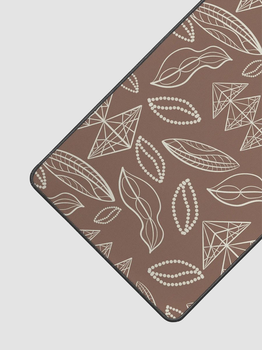 El Yunque Brew Bliss Abstract Coffee Bean Earthy Desk Pad product image (3)
