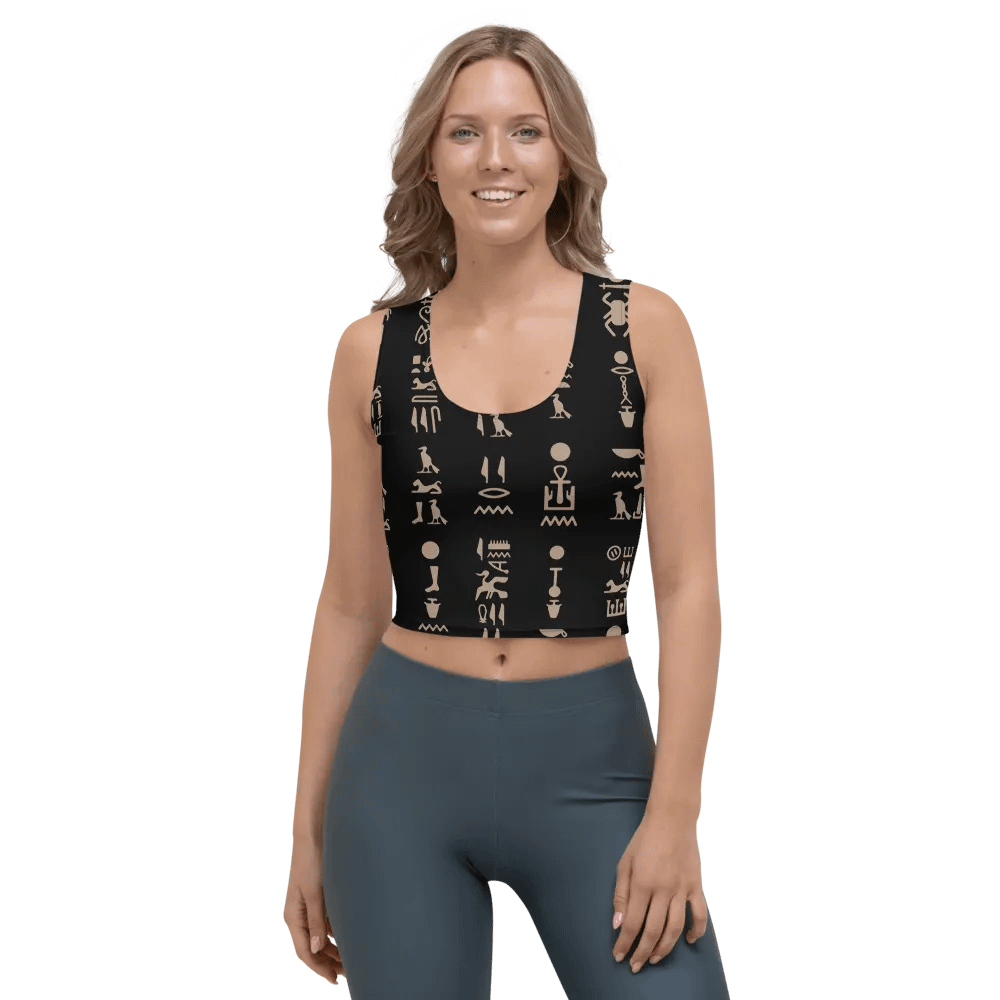 Isis Black Crop Top Shirt Tank Top product image (1)