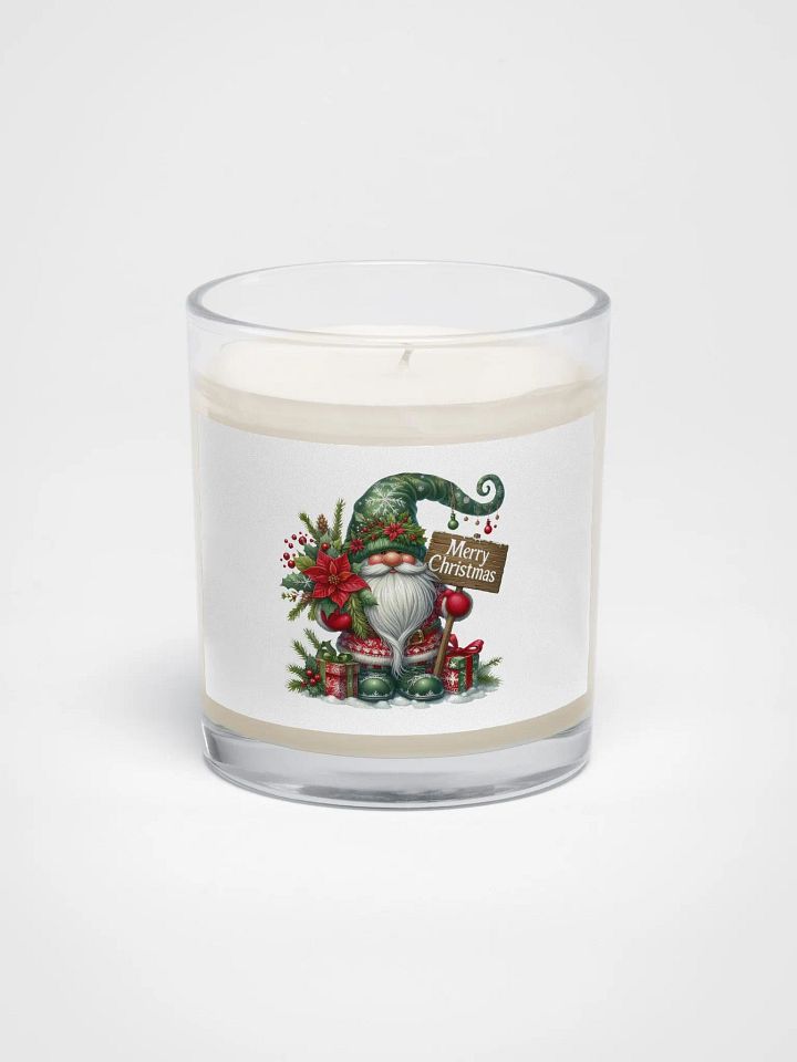 Festive Gnome Merry Christmas Candle product image (1)