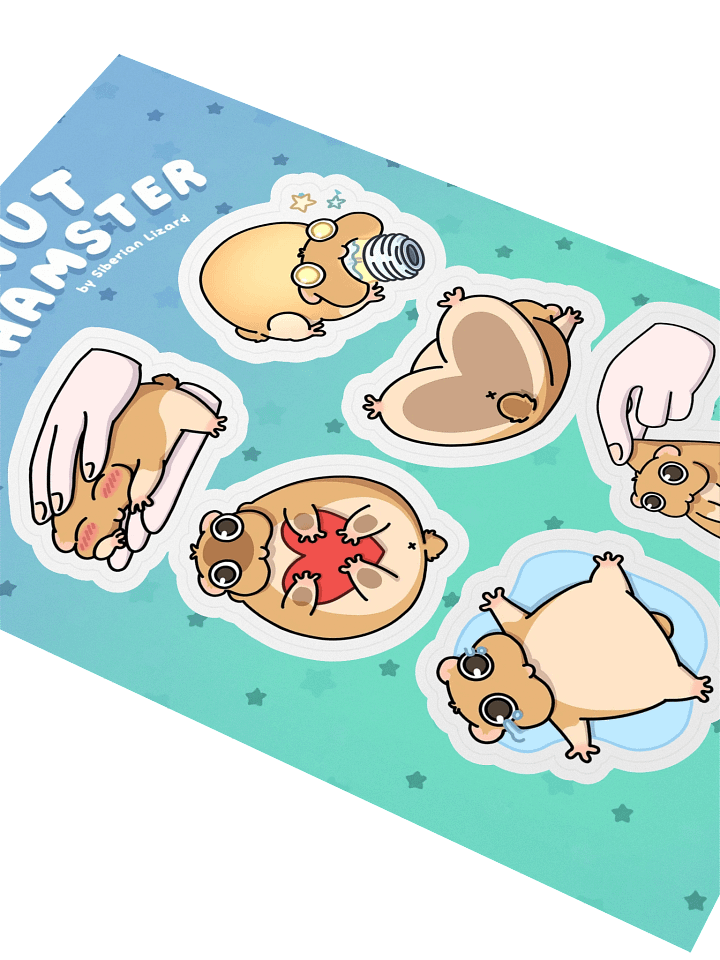 Peanut the Hamster - Sticker Sheet product image (2)