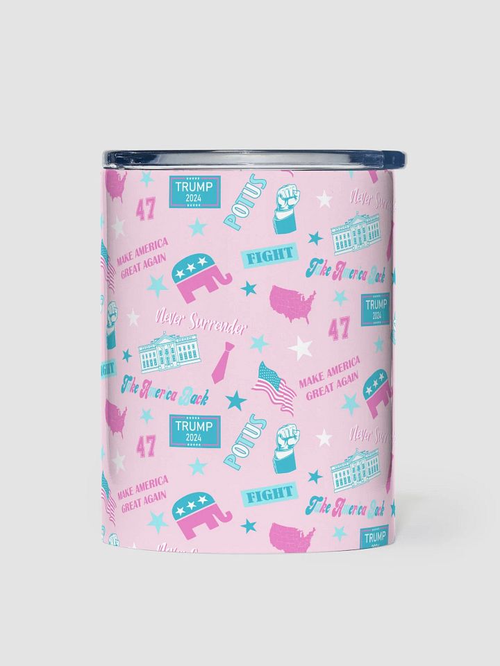 Trump 2024 Election-themed Pink Pattern Tumblr product image (1)