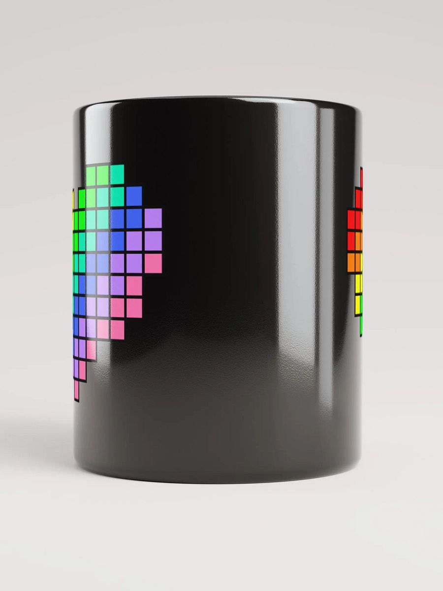 Pride Heart Black Glossy Mug product image (3)