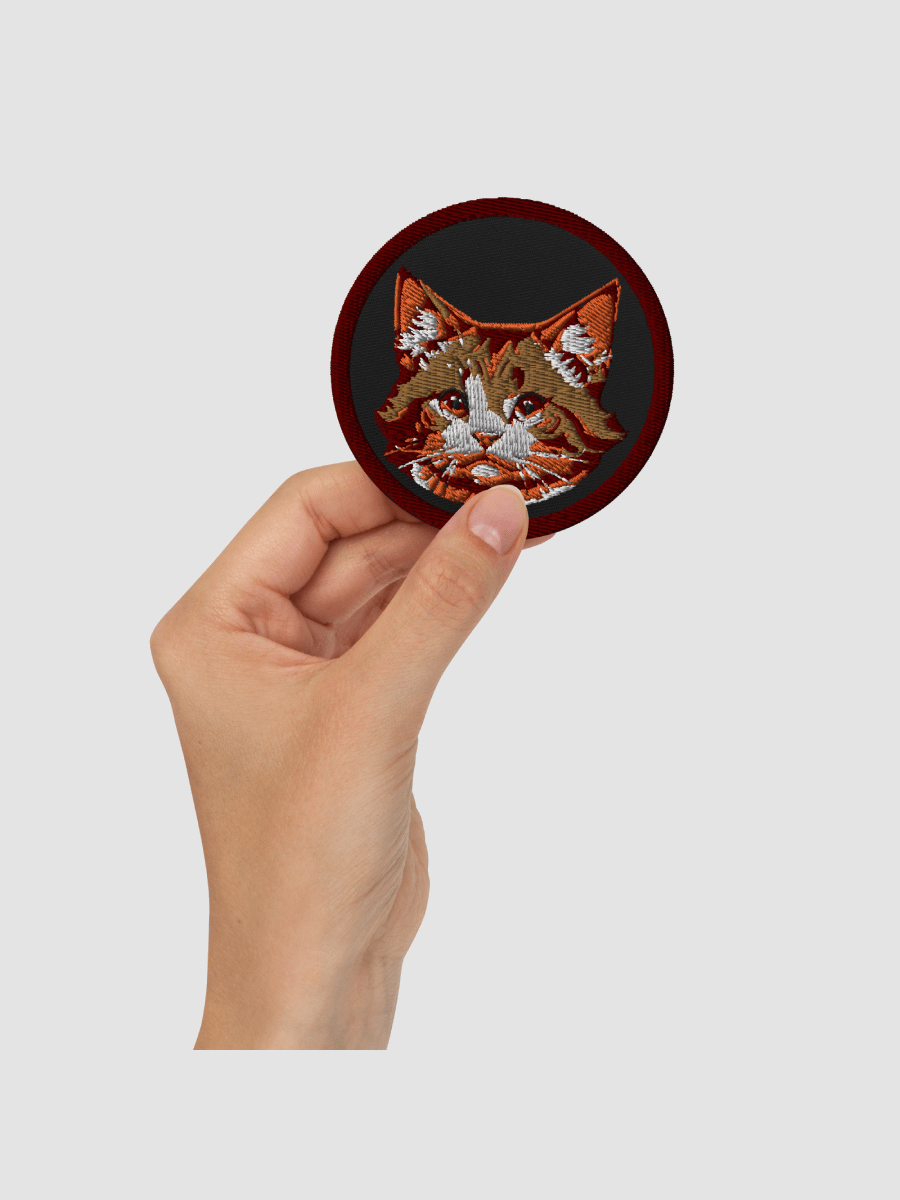 Eevee Face Embroidered Patch - Circular ⌀3 in product image (2)