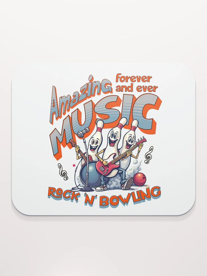 Amazing Music Rock N Bowling Mouse Pad product image (1)