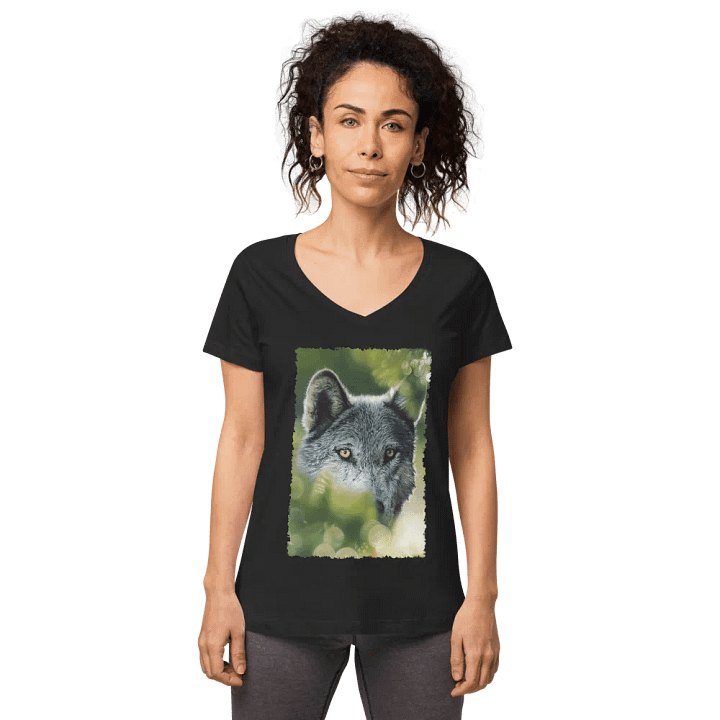 Hidden Wolf V-Neck Shirt product image (1)
