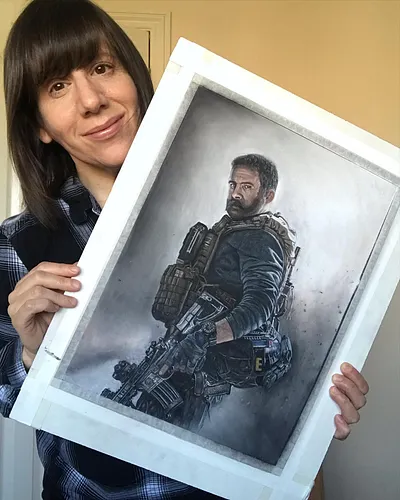 Throwback to when I painted Captain Price with pastel pencils! WIP moment! 🎨

#captainprice #callofdutyart #artistsoninstagra...