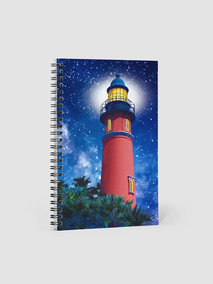 Ponce de Leon Inlet Lighthouse at Night Spiral Notebook product image (1)