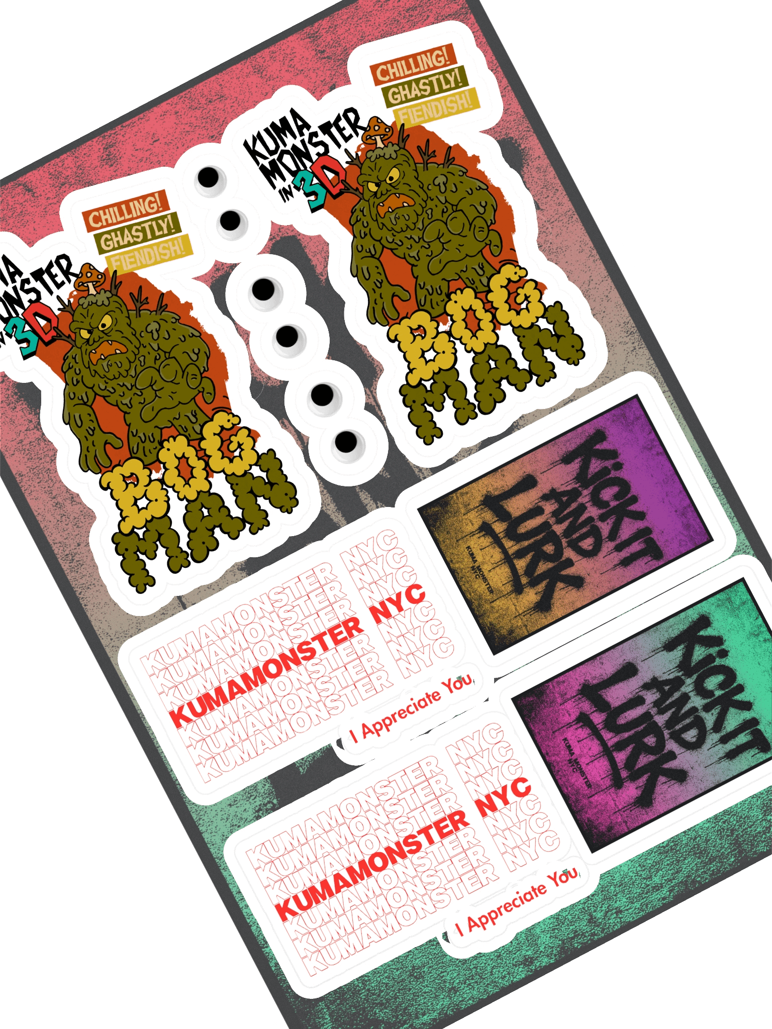 KumaMonster NYC Sticker Sheet product image (1)