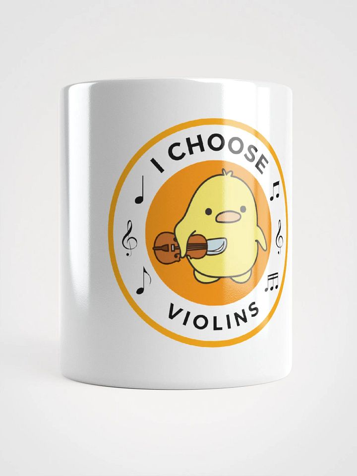 I choose violins White Glossy Mug product image (1)