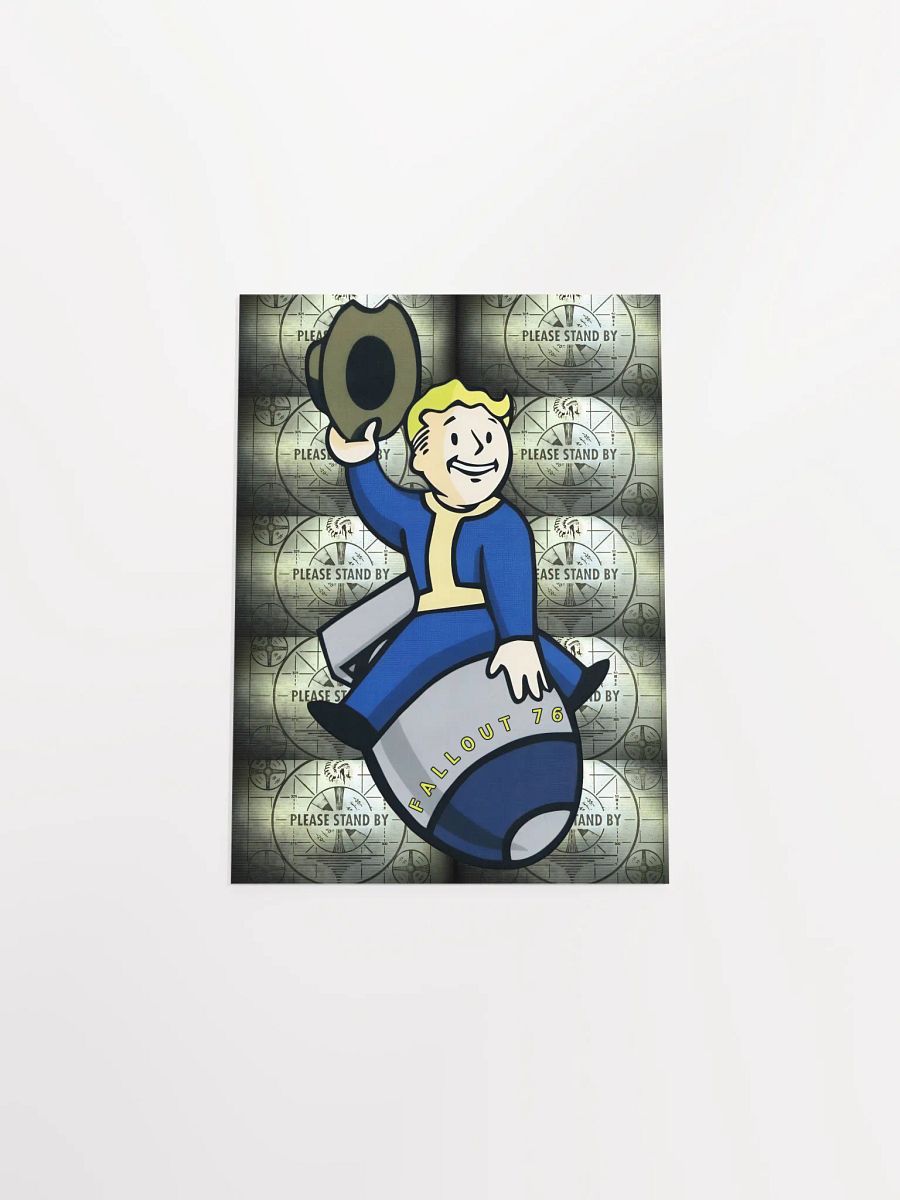 Fallout 76 Vault Boy Nuke Rider Poster product image (4)