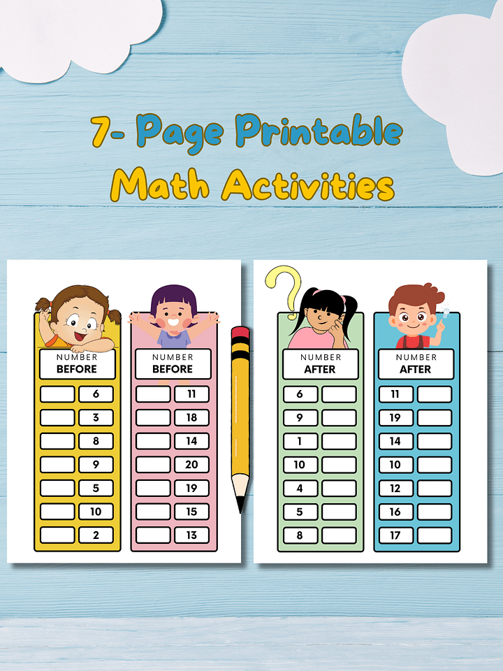 Before & After Worksheets product image (2)