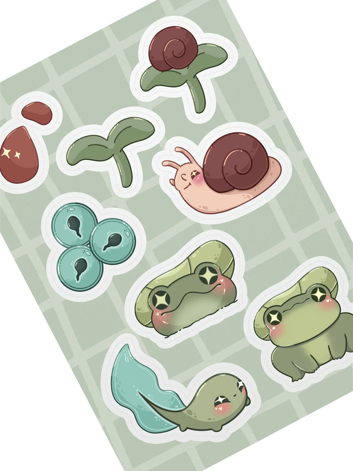 Snorburt and Bepis sticker sheet product image (1)