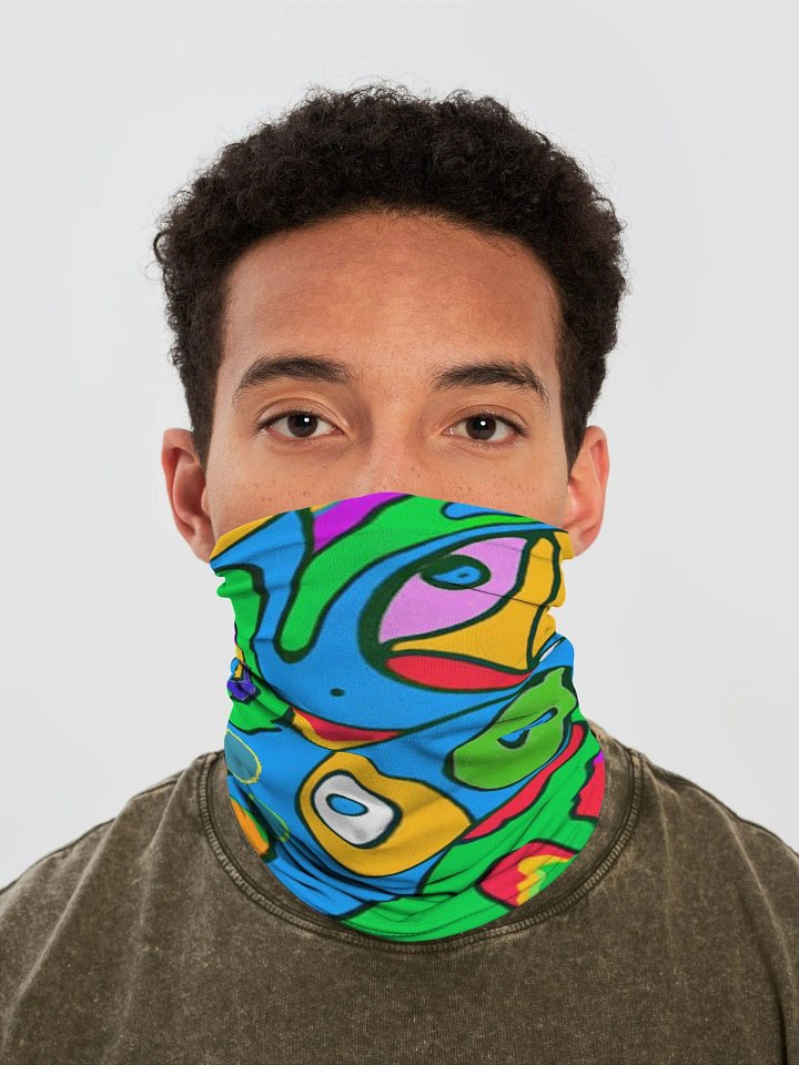 Vibrant Fish Fantasy Neck Gaiter product image (1)