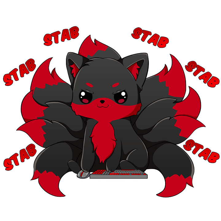 Nightblade Fox Sticker product image (1)