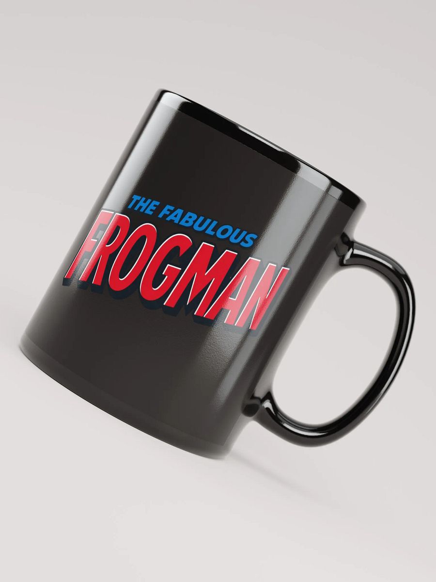 Fabulous Frogman Logo + Meme Face Black Mug product image (7)