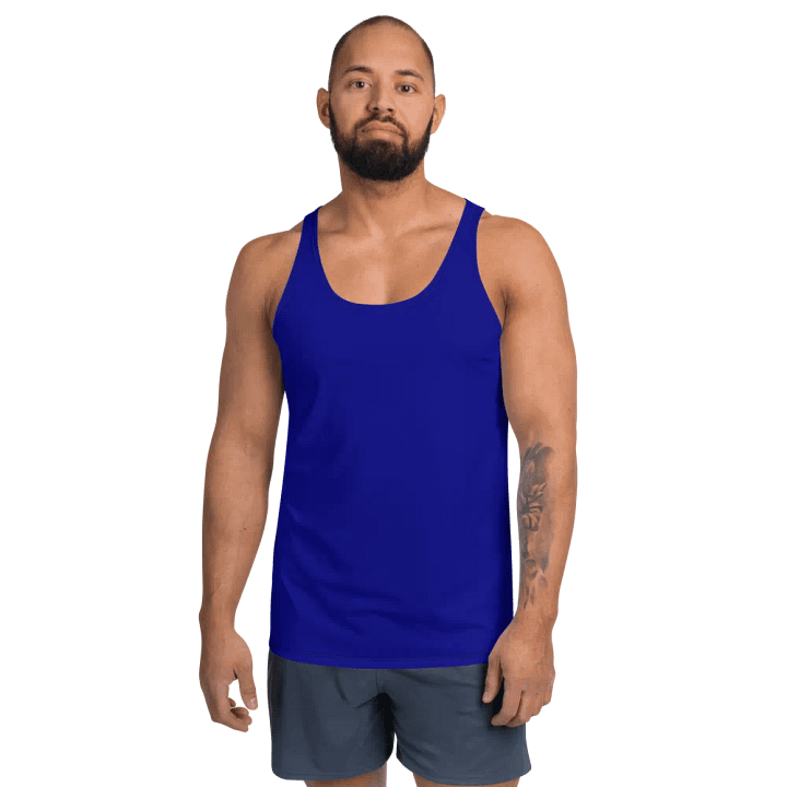 Plain Color Navy Blue Tank Top product image (1)