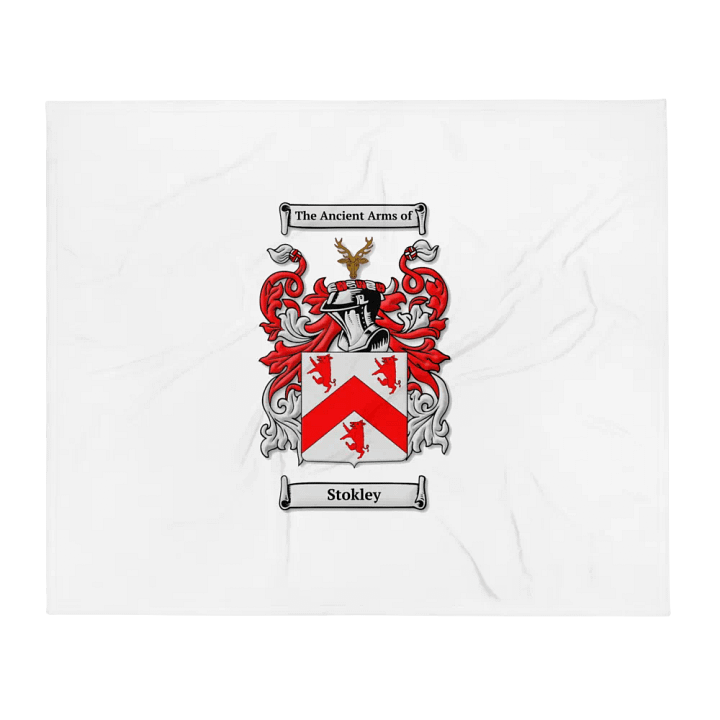Stokley Family Crest - Throw Blanket product image (1)