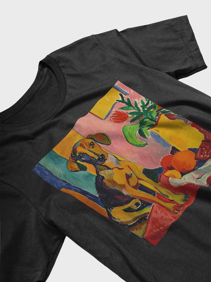 Fauvist Dog T-Shirt | Vibrant Abstract Art Dog Lover Tee | Unique Gift for Pet Owners and Art Enthusiasts product image (3)