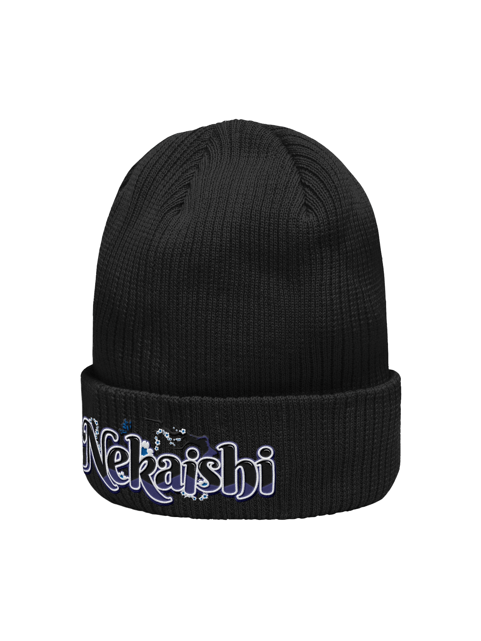Organic Ribbed Beanie - Embroidered | Dark Logo product image (2)