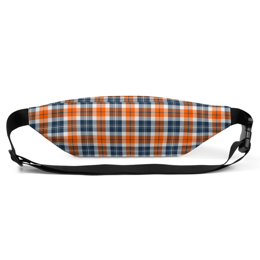 Orange and Blue Sporty Plaid Fanny Pack product image (4)