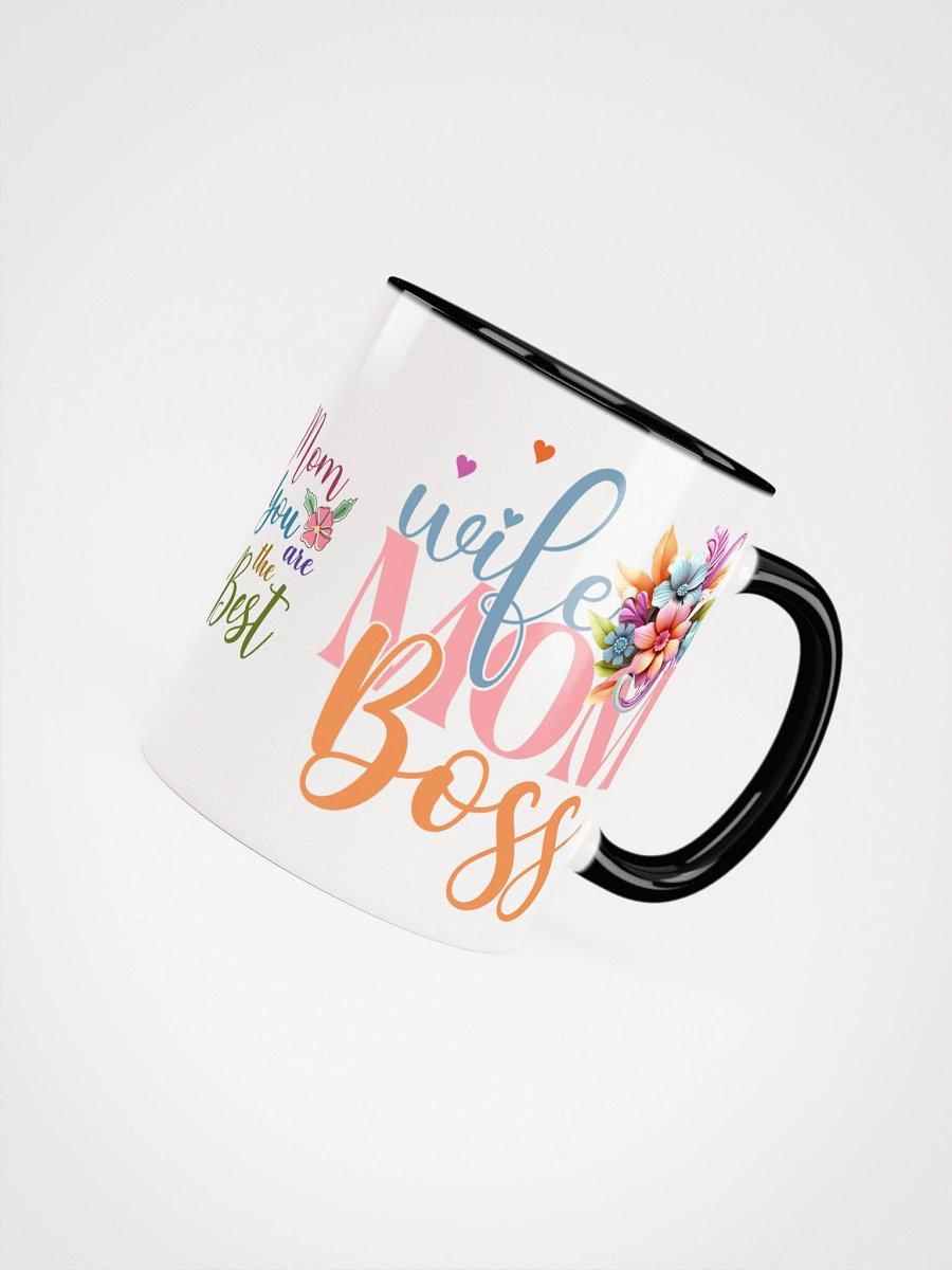 Wife Mom Boss Floral Ceramic Mug product image (44)