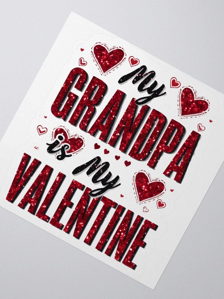 Glittery Grandpa Valentine Stickers product image (6)