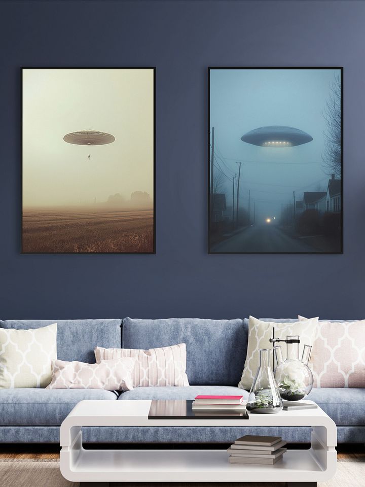 The Truth is Out There / The X-Files photo of UFO — sci-fi poster, movie art, I want to believe poster, space print, aliens wall decor product image (2)