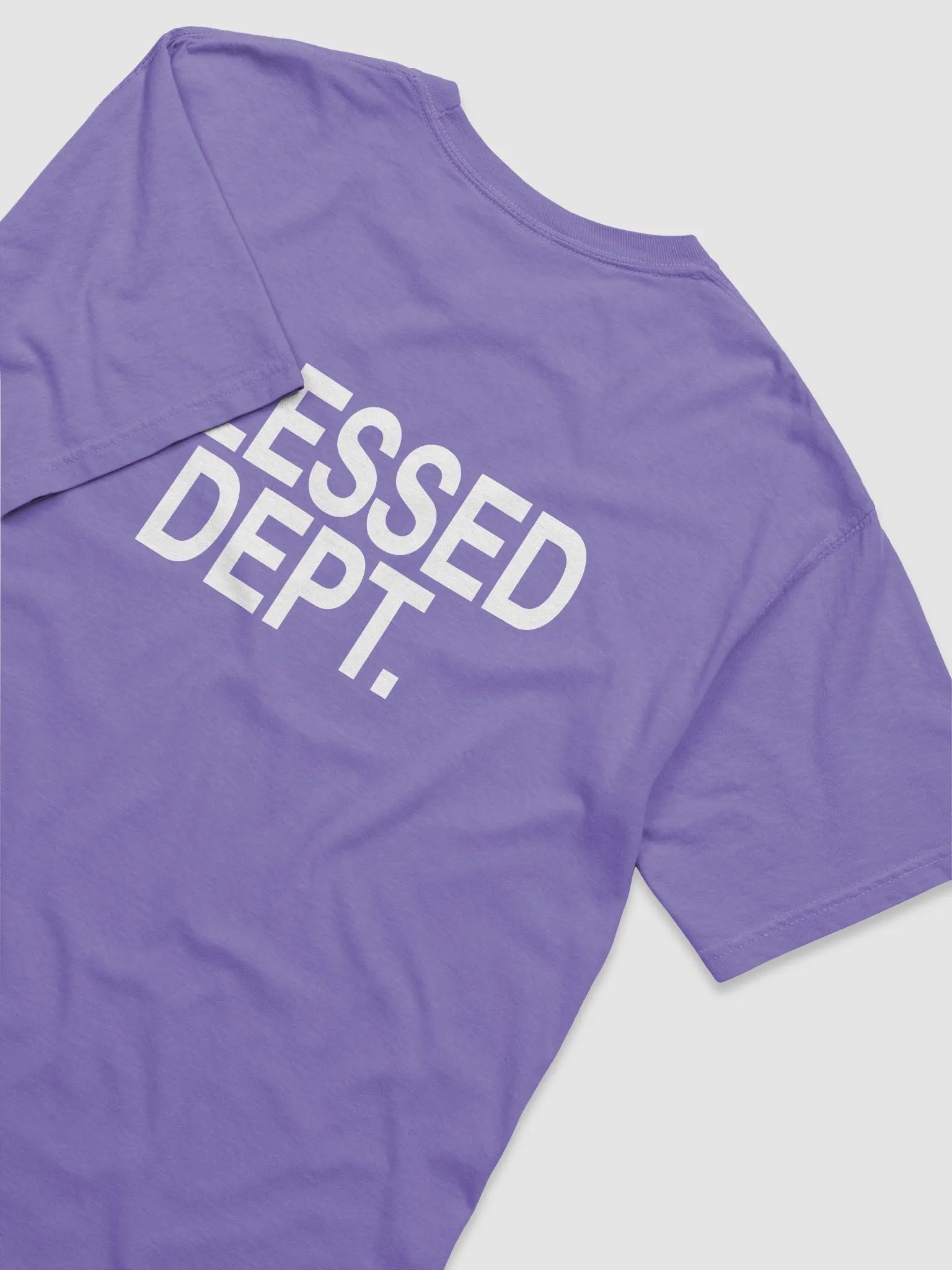 Blessed Dept. White Font T-Shirt product image (4)