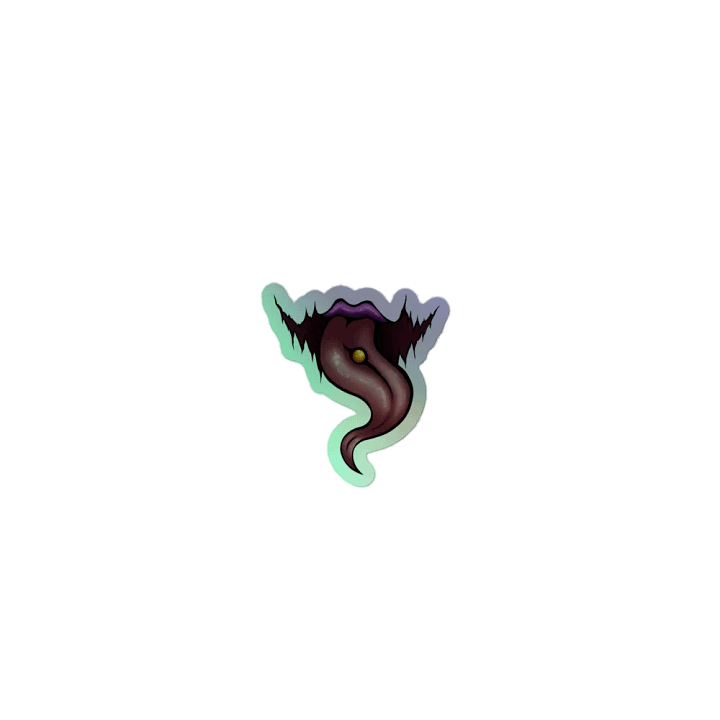 TheHerethicc Mouth Sticker (Holographic) product image (1)