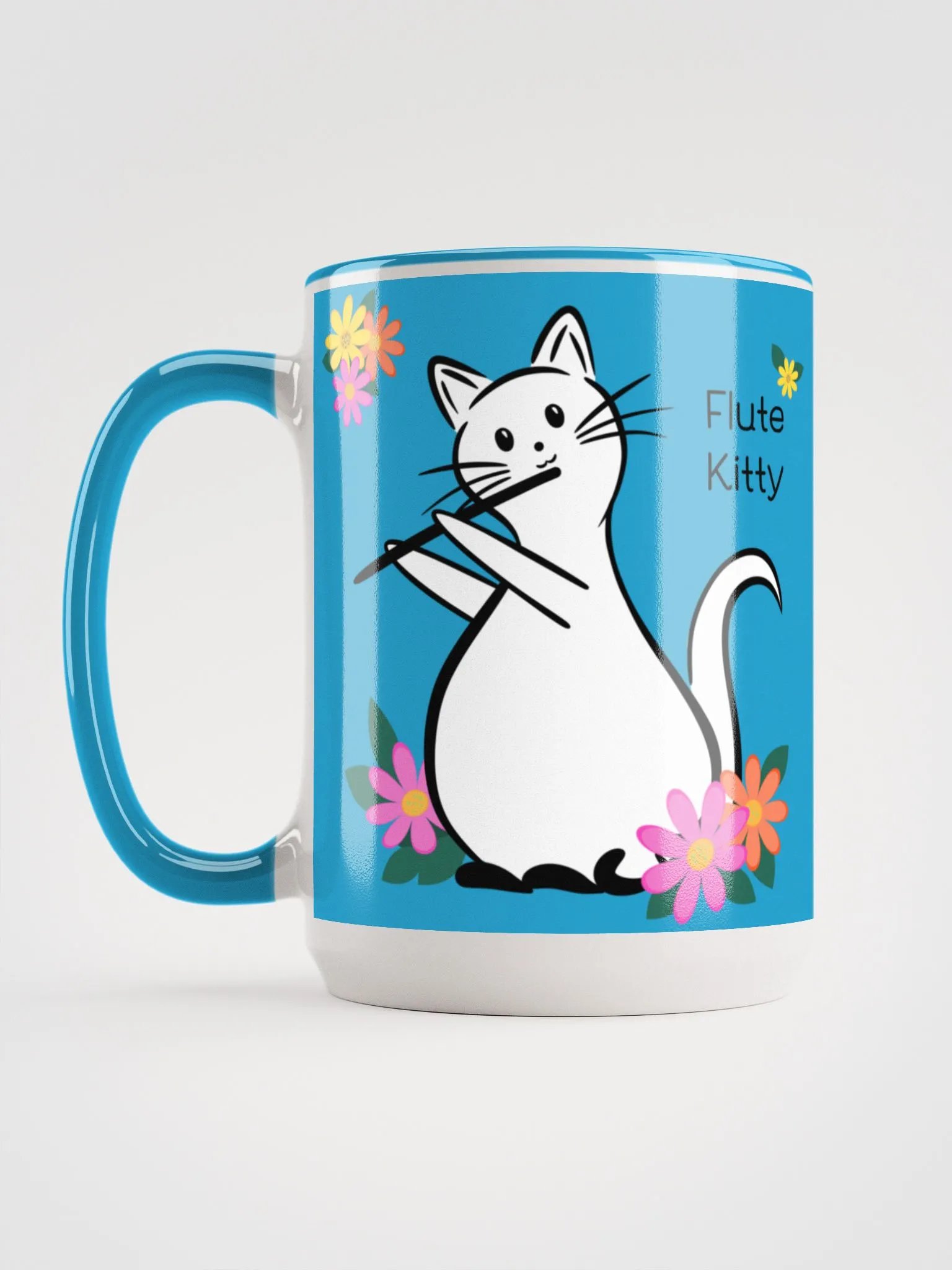 Flute Kitty Mug 15 oz - C Flute product image (2)