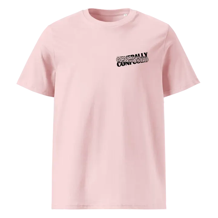 Generally Confused Organic Cotton T-Shirt (Black Print) product image (1)