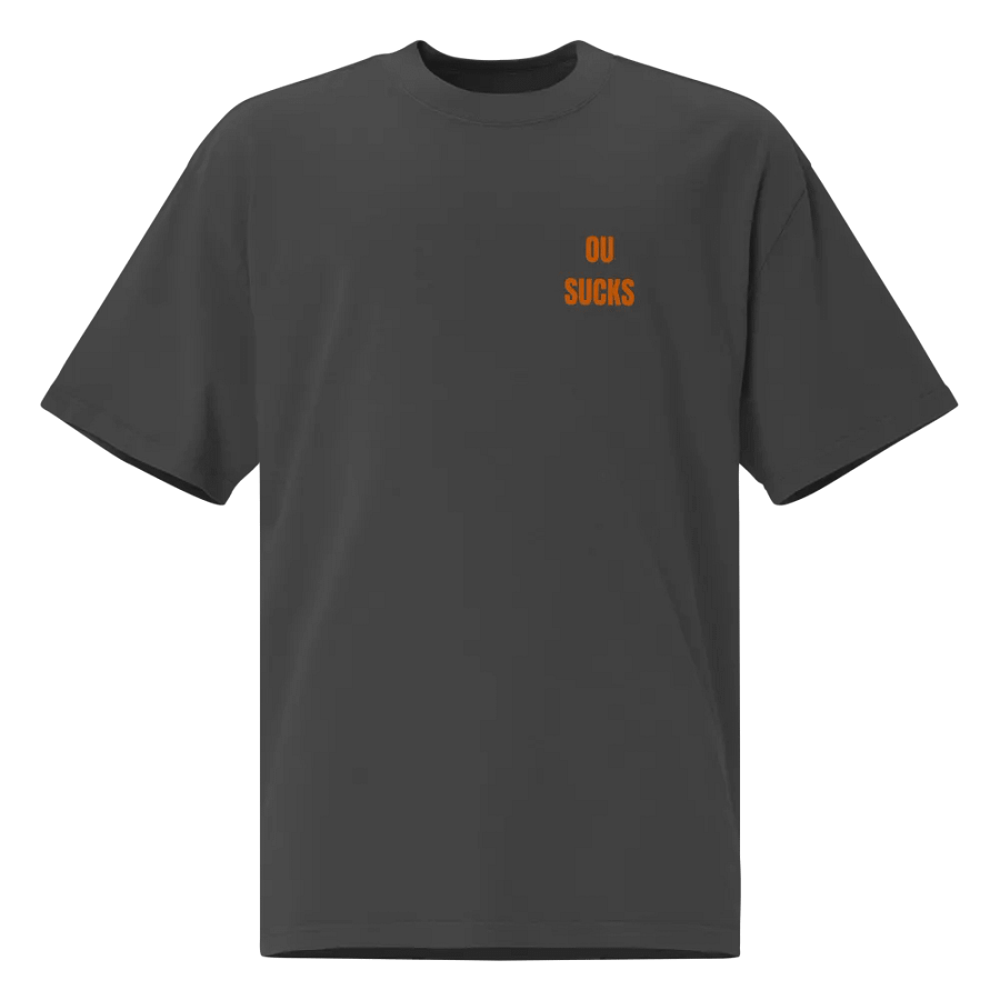 OU SUCKS Red River Rivalry Bold Statement Oversized T-Shirt product image (1)