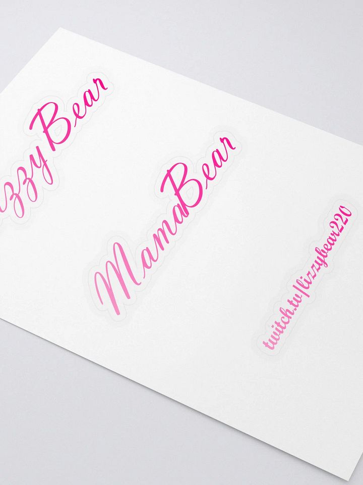 LizzyBear Sticker Sheet product image (2)
