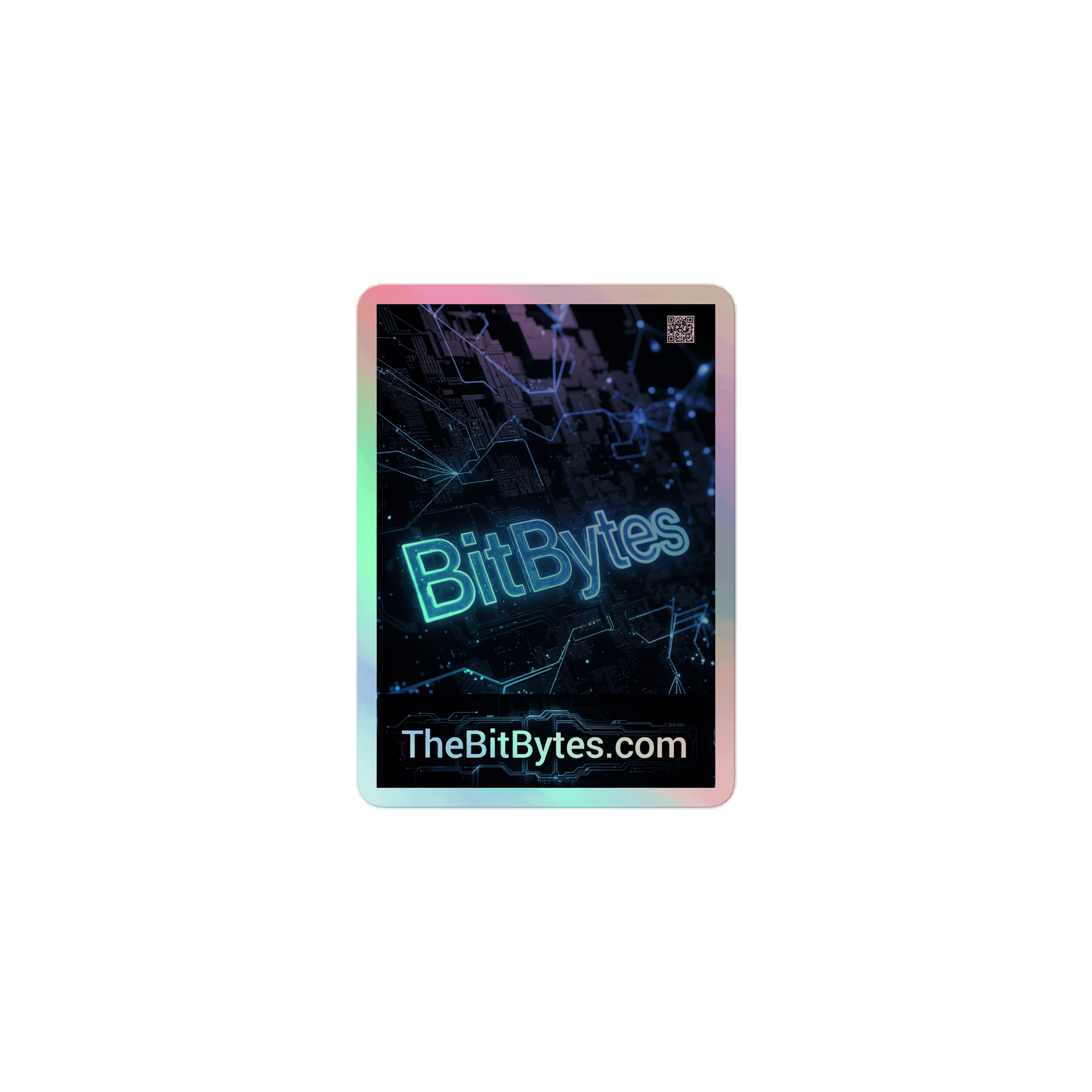 BitBytes Holographic Sticker product image (1)