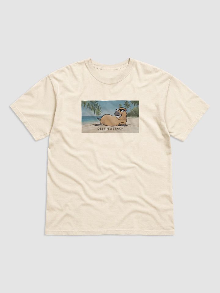 Beachy Capybara Comfort Tee product image (1)
