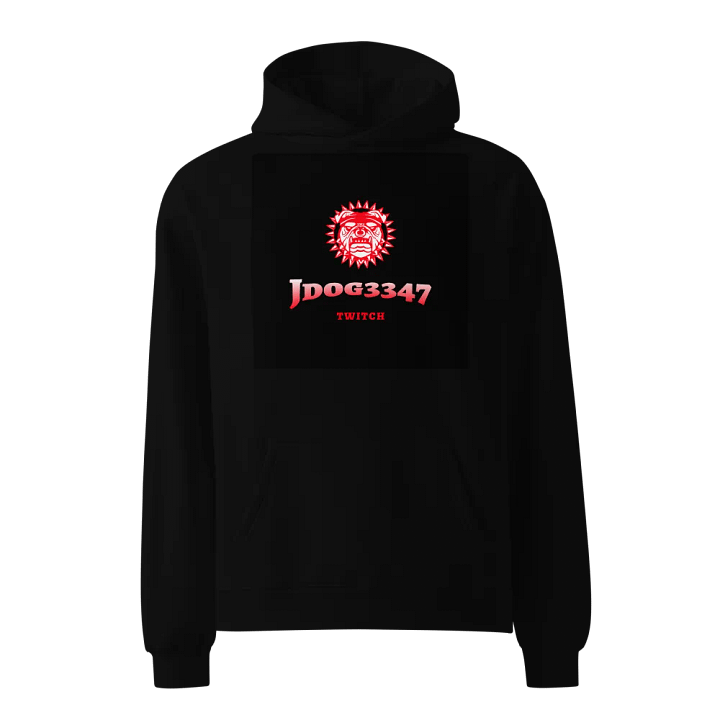 Red Bulldog Graphic Oversized Hoodie product image (1)