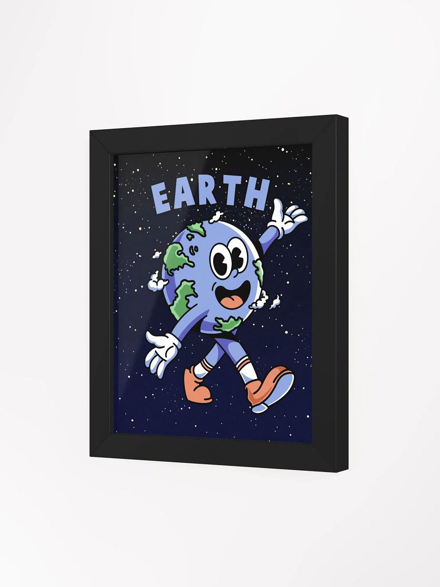 Retro Earth Framed Print product image (3)
