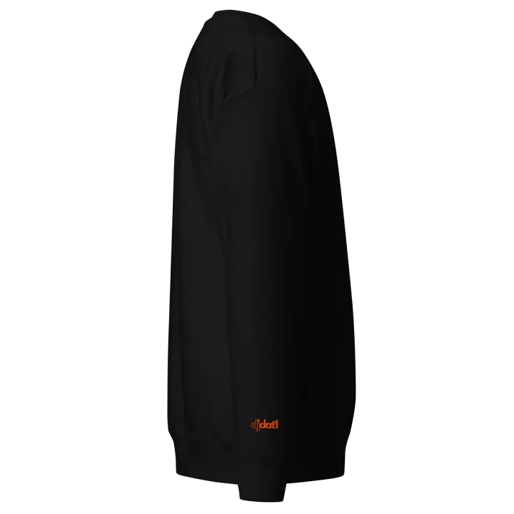 [DAT1] Premium Black Sweatshirt w/Embroidered logo (mango logo) product image (2)