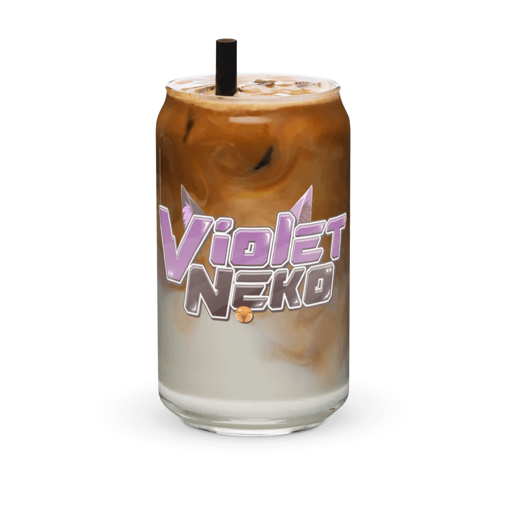 Violet Neko Logo Glass product image (6)