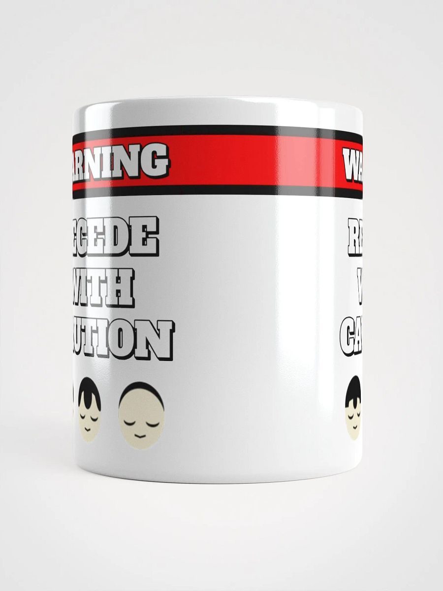 Recede With Caution - Funny Humorous White Mug product image (13)
