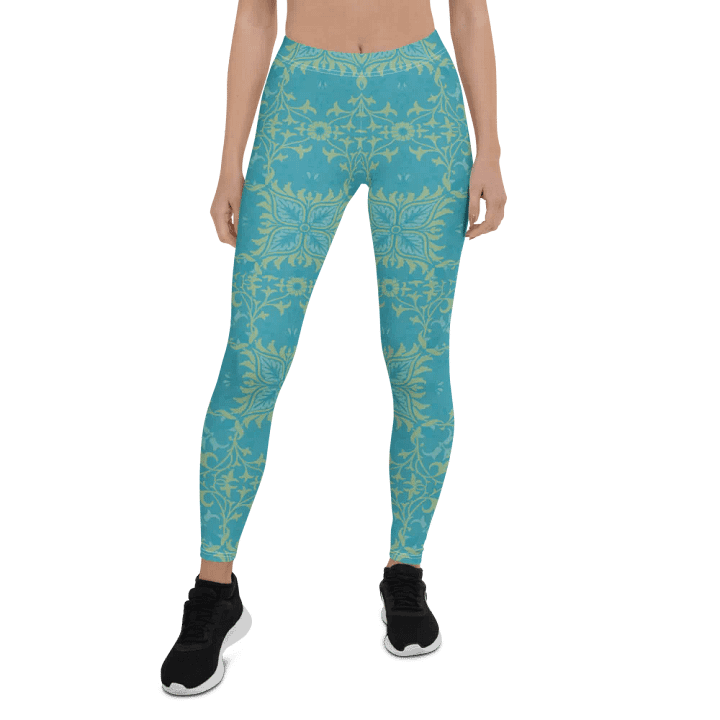 Turq Lime All-Over Print Leggings product image (1)